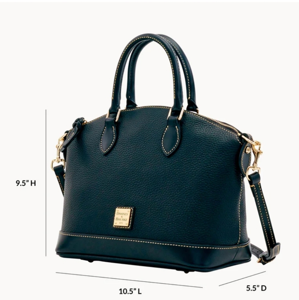 NWT DOONEY & BOURKE DOME SATCHEL DARCY BAG ELEPHANT TAUPE w/ TAN TRIM SOLD OUT - Picture 13 of 13
